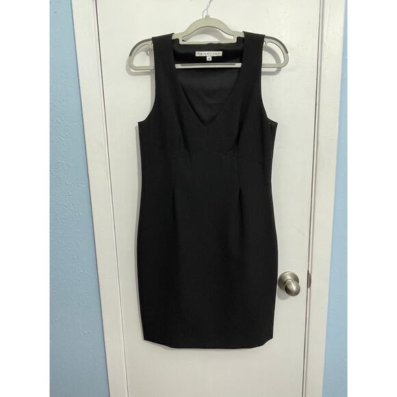Trina Turk Dress Size 6 Black Minimalist Preppy Cocktail Twee Country Club - Picture 1 of 9